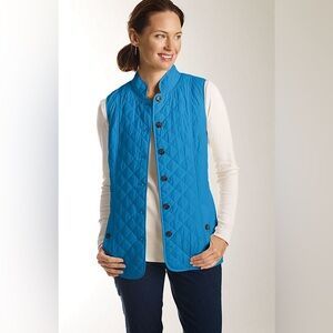 ⭐️host pick⭐️ J. Jill blue quilted vest size L